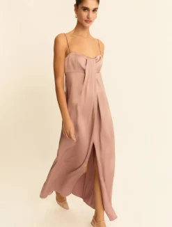Abito a bustier in raso - MALVA