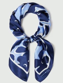 Bandana in twill di seta - AZZURRO INTENSO