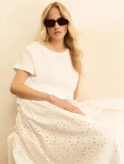 Blusa in lino lavato - BIANCO