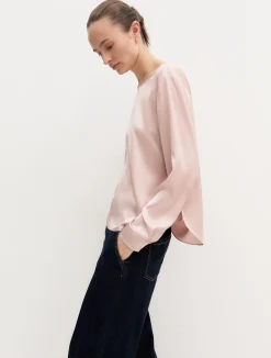 Blusa in raso stretch - ROSA