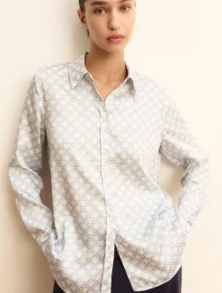 Camicia in twill - AZZURRO