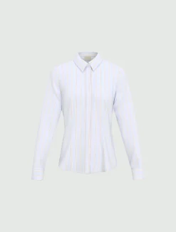 Camicia in popeline - AZZURRO