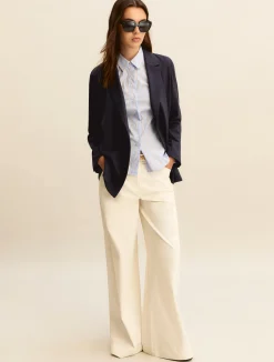 Camicia in popeline - AZZURRO