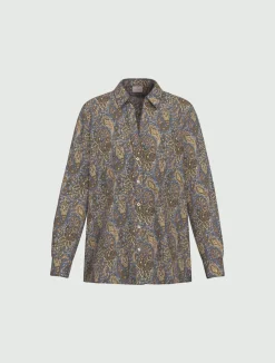 Camicia in twill stampato - ORTENSIA