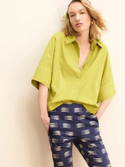 Camicia manica a kimono - VERDE MELA