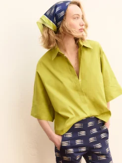 Camicia manica a kimono - VERDE MELA