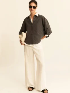 Camicia in misto viscosa - GRIGIO VERDE