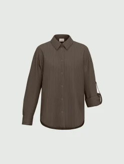 Camicia in misto viscosa - GRIGIO VERDE