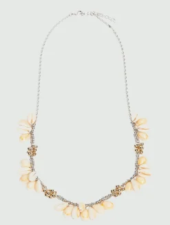 Collana con perline e conchiglie - ARGENTO