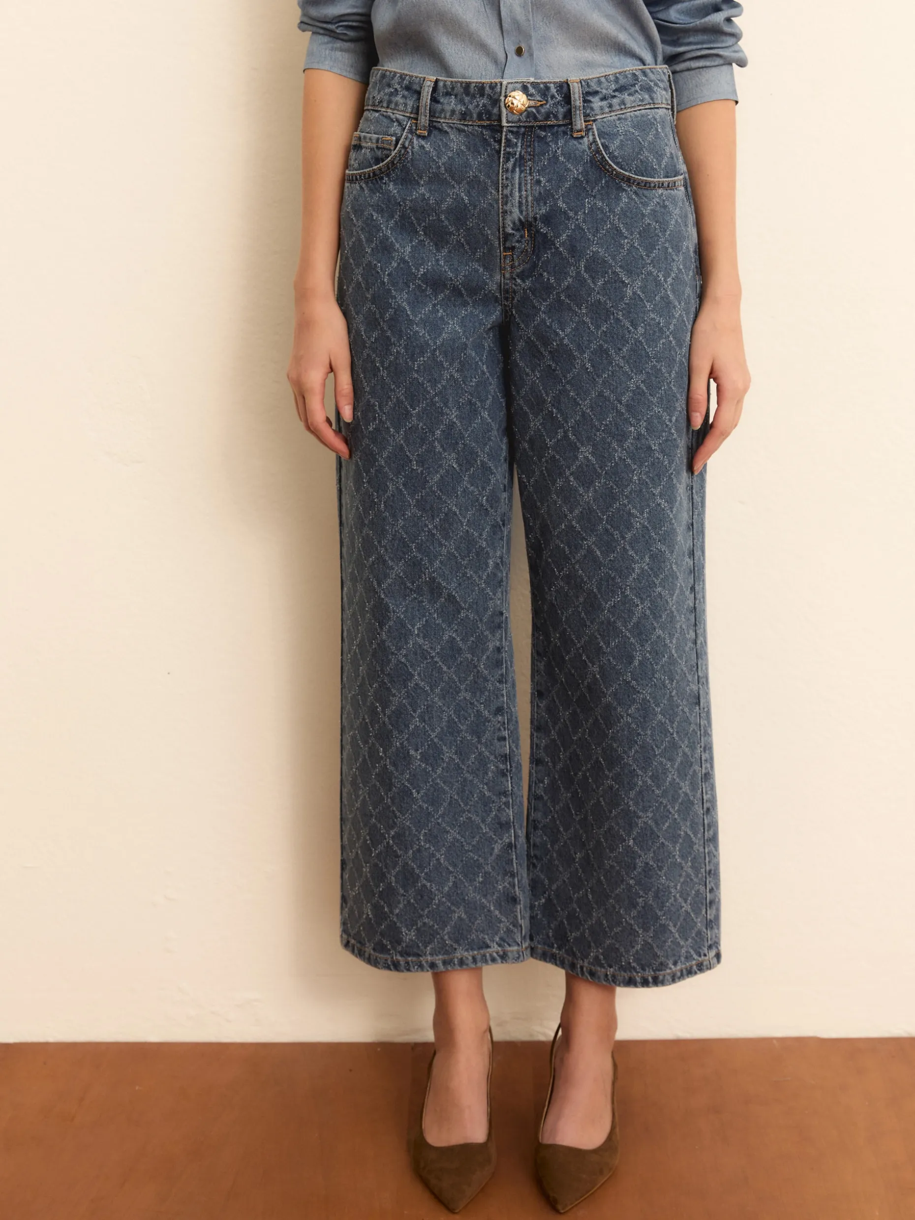 Denim cropped - BLUE JEANS