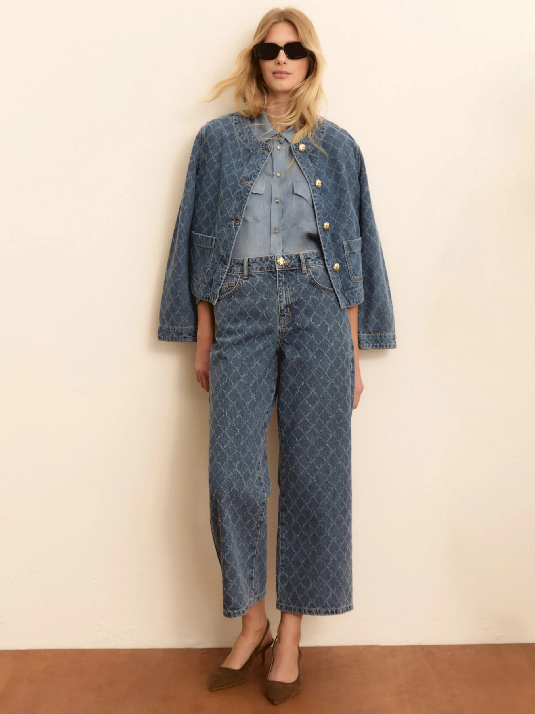 Denim cropped - BLUE JEANS