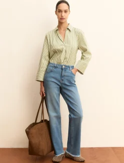 Denim straight - BLUE JEANS