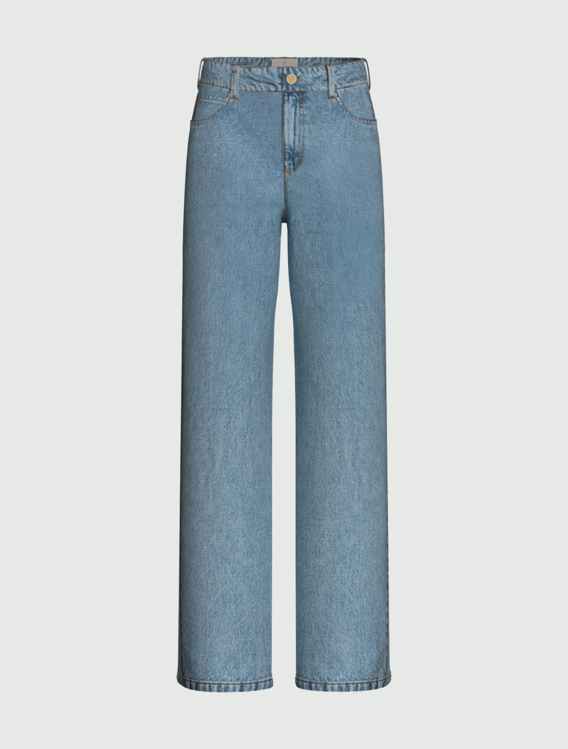 Denim stretch con gamba larga - BLUE JEANS