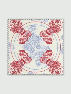 Foulard in twill - ROSSO