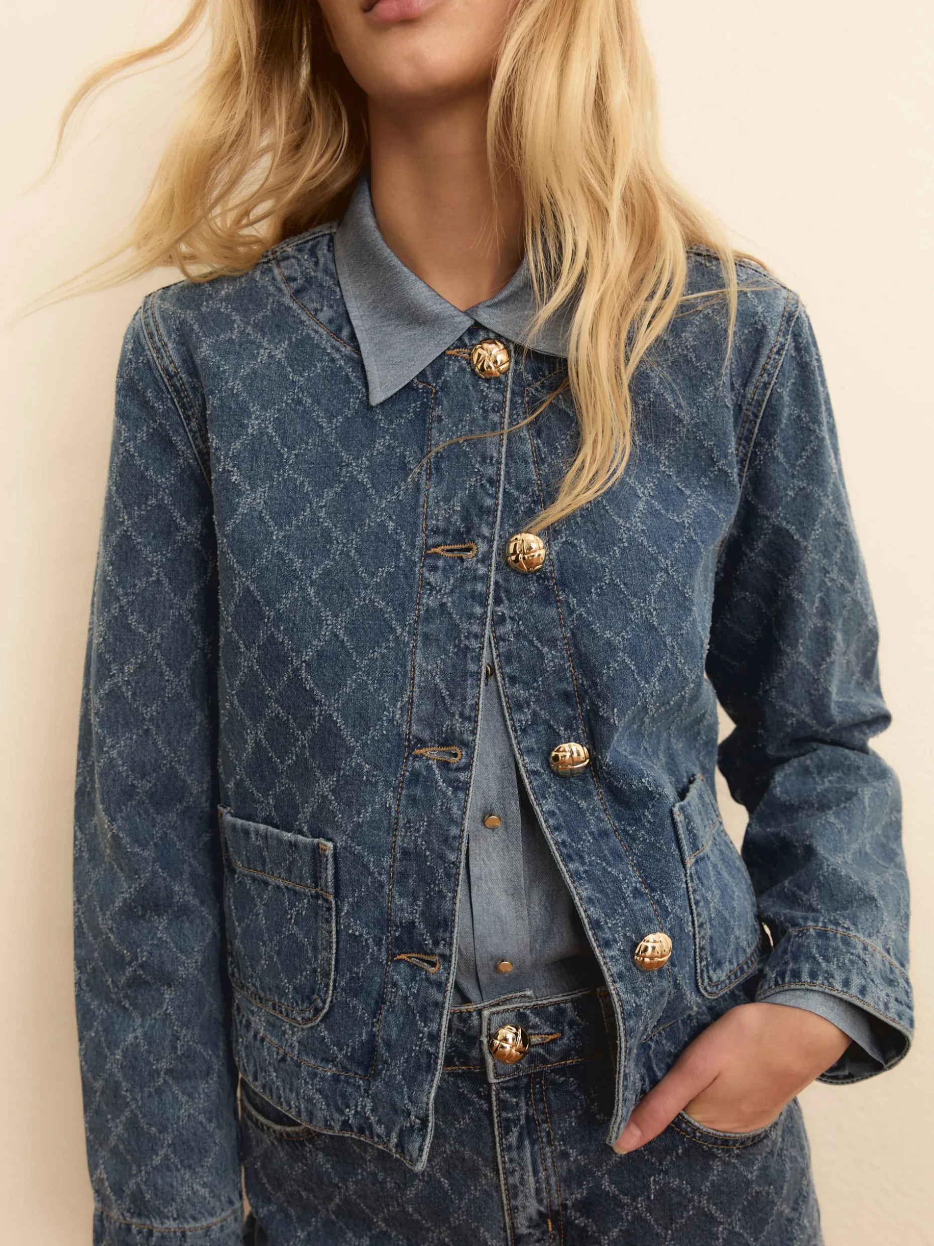 Giacca corta in denim - BLUE JEANS