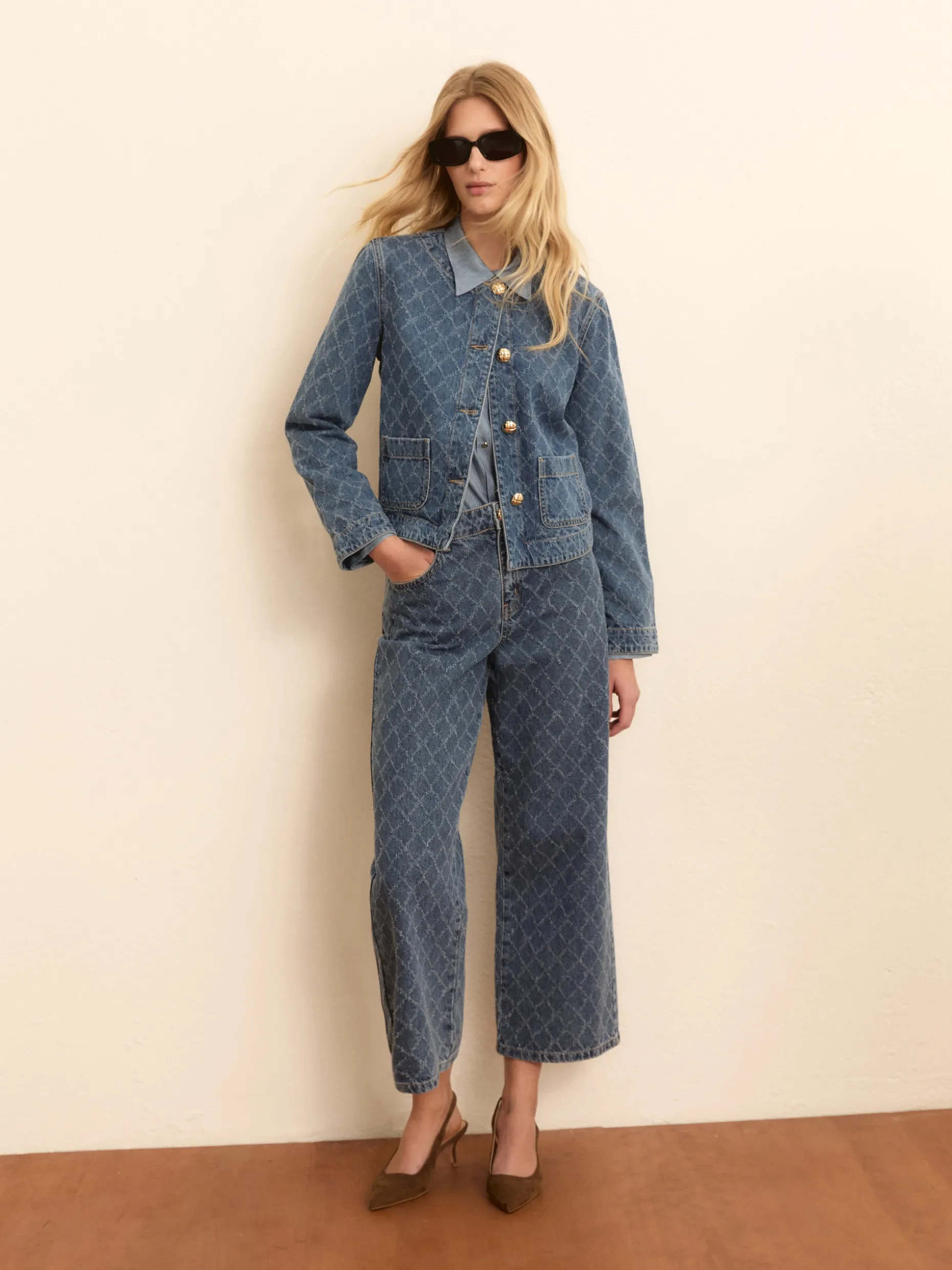 Giacca corta in denim - BLUE JEANS