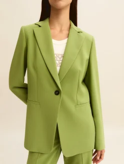 Giacca in tessuto stretch - VERDE