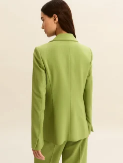 Giacca in tessuto stretch - VERDE