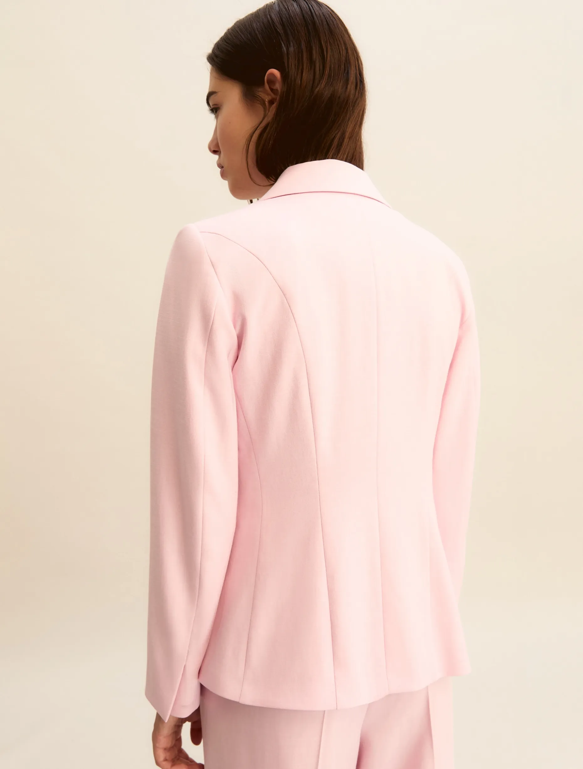 Giacca in viscosa con lamé - ROSA