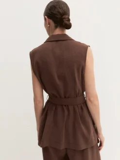 Gilet con cintura - CAFFE`