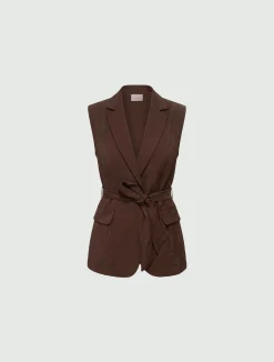 Gilet con cintura - CAFFE`
