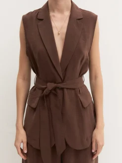 Gilet con cintura - CAFFE`