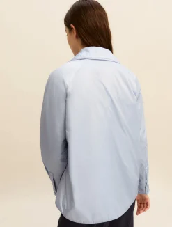 Impermeabile corto - AZZURRO POLVERE