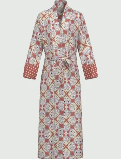 Kimono in twill stampato - CILIEGIA