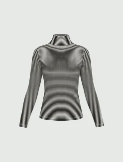 Maglia a lupetto in viscosa - NERO