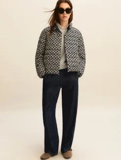 Maglia con cappuccio in light wool lurex e micro paillette - GRIGIO CHIARO MELANGE