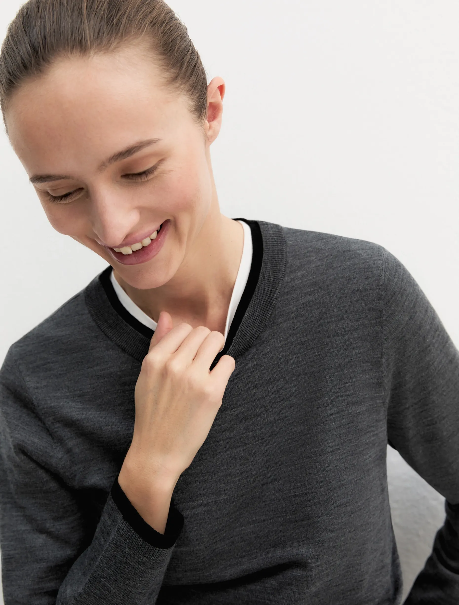 Maglia in pura lana - GRIGIO MEDIO