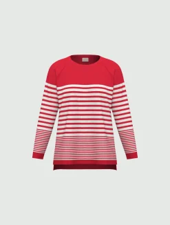 Maglia in viscosa stretch - ROSSO
