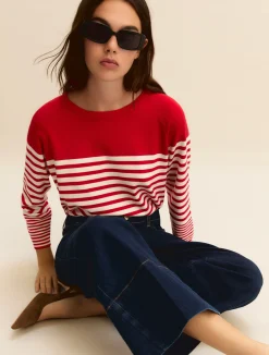 Maglia in viscosa stretch - ROSSO