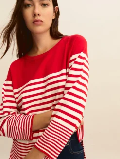 Maglia in viscosa stretch - ROSSO