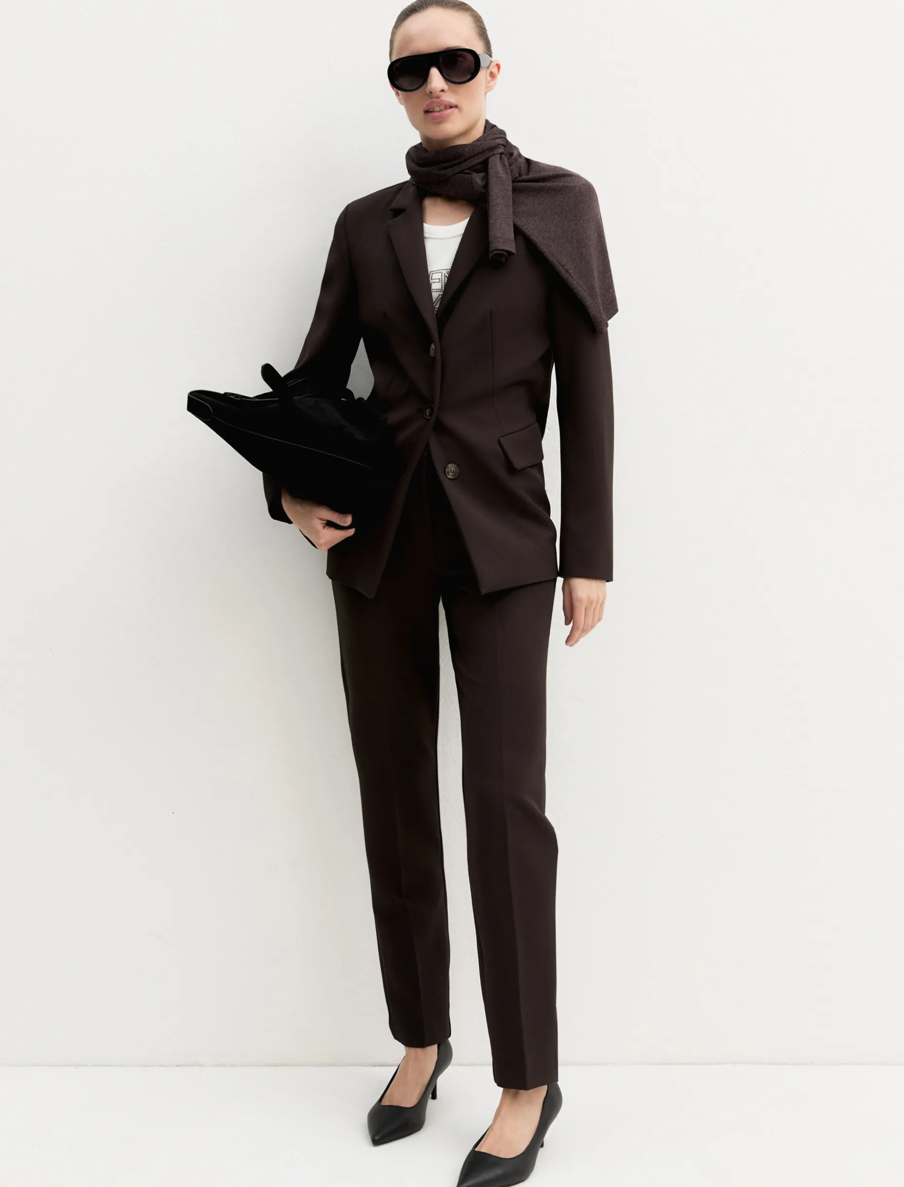 Pantalone aderente stretch - TESTA DI MORO