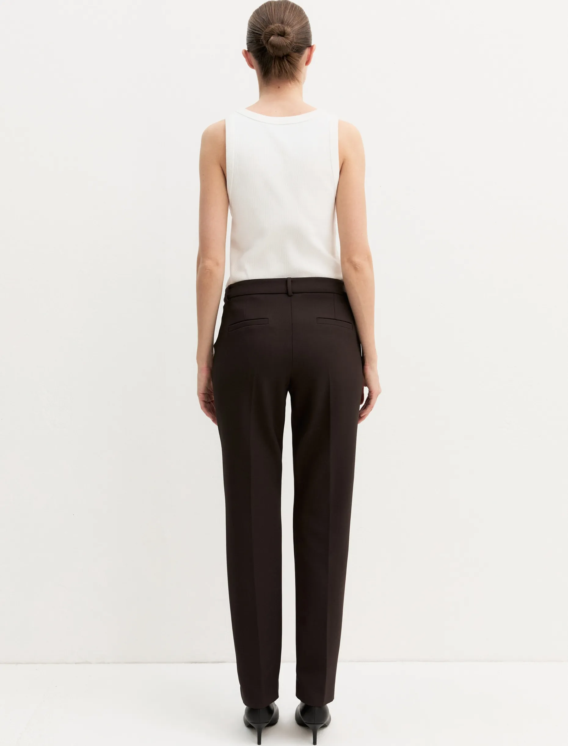 Pantalone aderente stretch - TESTA DI MORO