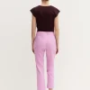 Pantalone capri in cotone stretch - ROSA INTENSO
