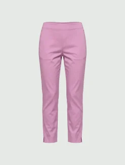 Pantalone capri in cotone stretch - ROSA INTENSO