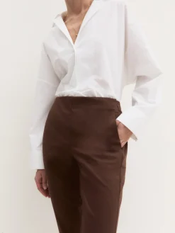 Pantalone capri in cotone stretch - CAFFE`