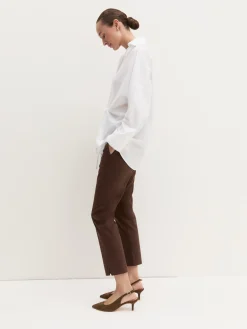 Pantalone capri in cotone stretch - CAFFE`