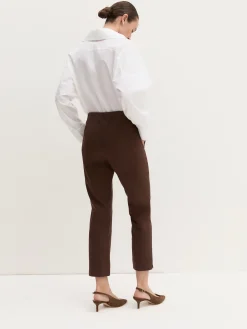 Pantalone capri in cotone stretch - CAFFE`