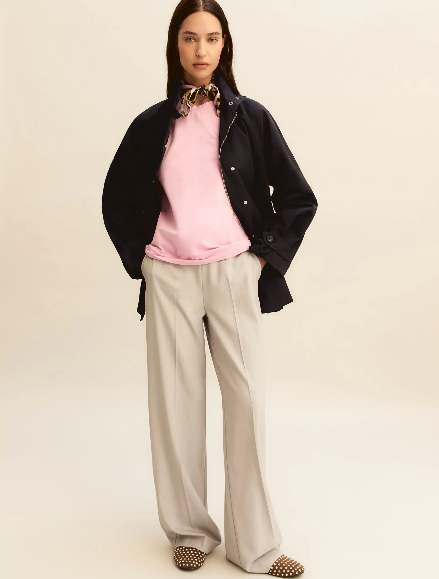 Pantalone con coulisse - GRIGIO CHIARO