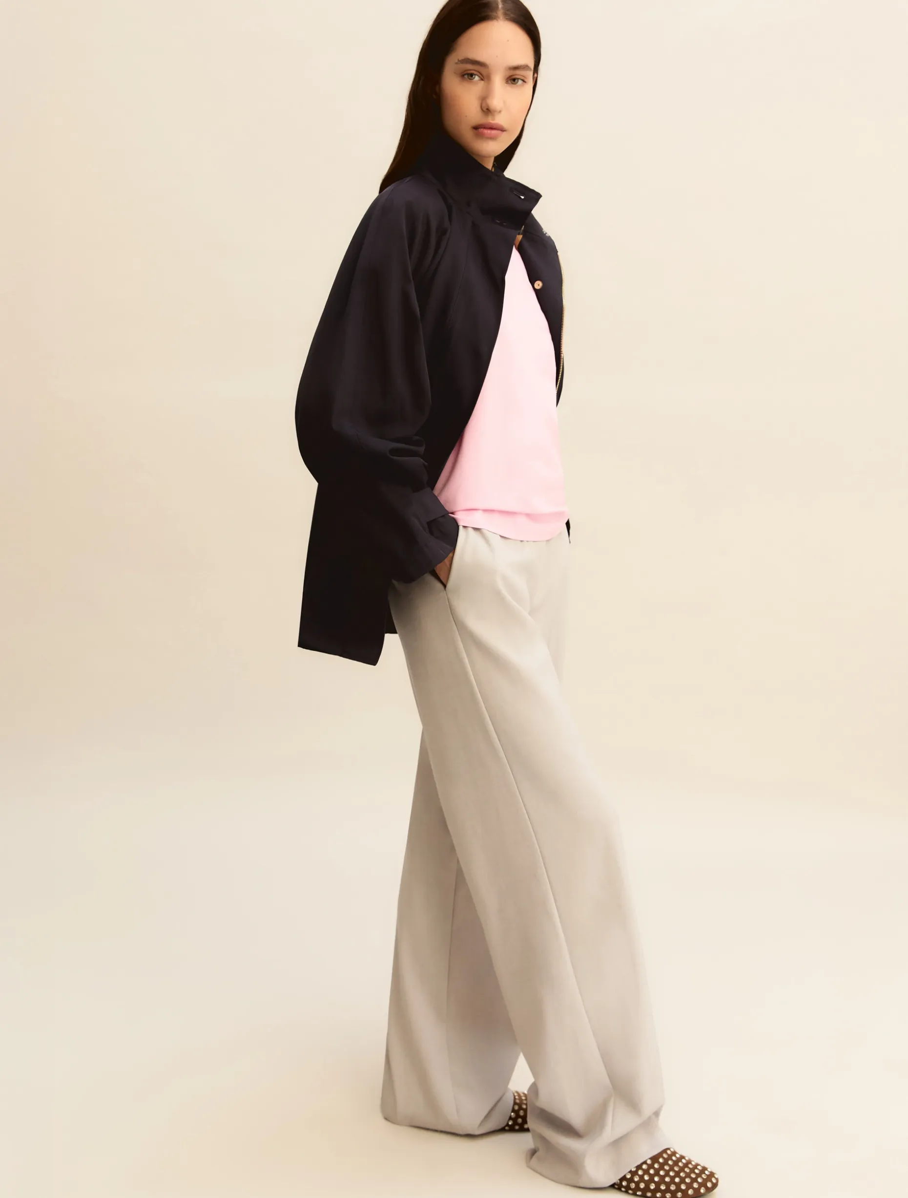 Pantalone con coulisse - GRIGIO CHIARO