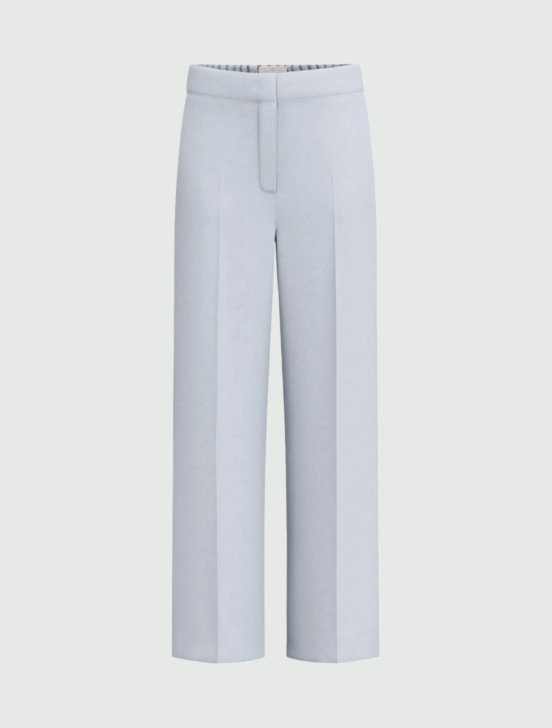 Pantalone cropped in jersey - AZZURRO