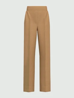 Pantalone dritto in misto viscosa - CAMMELLO