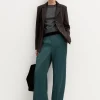 Pantalone in raso matte - VERDE