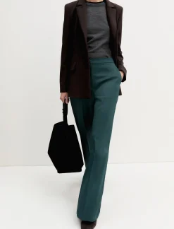 Pantalone in raso matte - VERDE