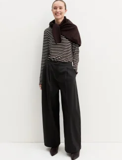 Pantalone in raso stretch - GRAFITE
