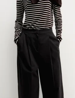 Pantalone in raso stretch - GRAFITE