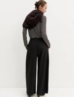 Pantalone in raso stretch - GRAFITE